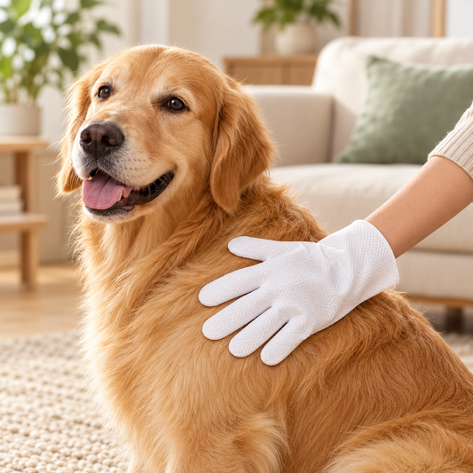 Disposable Pet Cleaning Glove Wipes – 6 Wipes per Pack