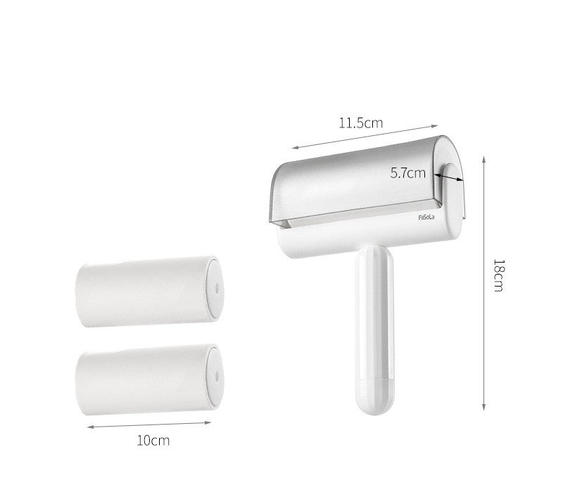 Petlux Mini Portable Lint Roller & 60-Sheet Refills – Sticky Pet Hair Remover for Clothes, Furniture, Car & Travel